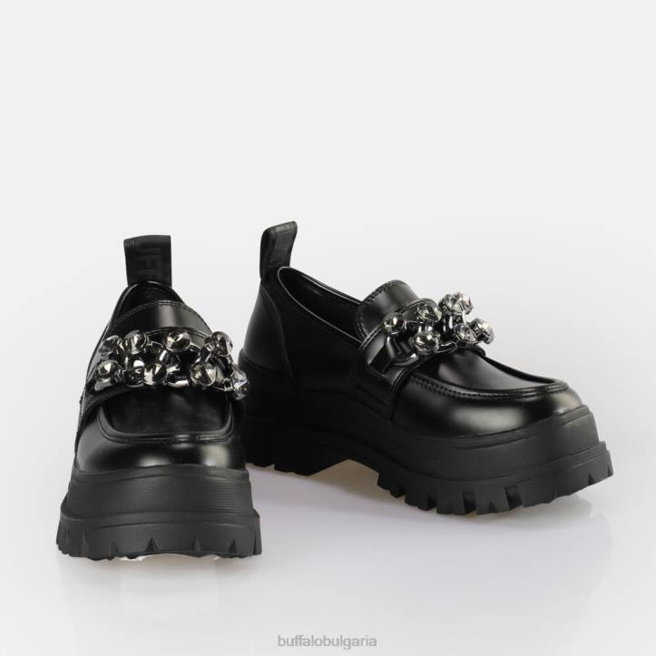 aspha loafer glam vegan DRV875 черен Buffalo | мокасини