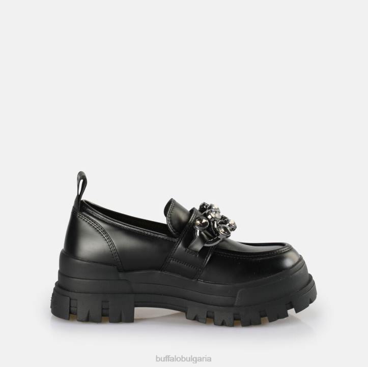 aspha loafer glam vegan DRV875 черен Buffalo | мокасини