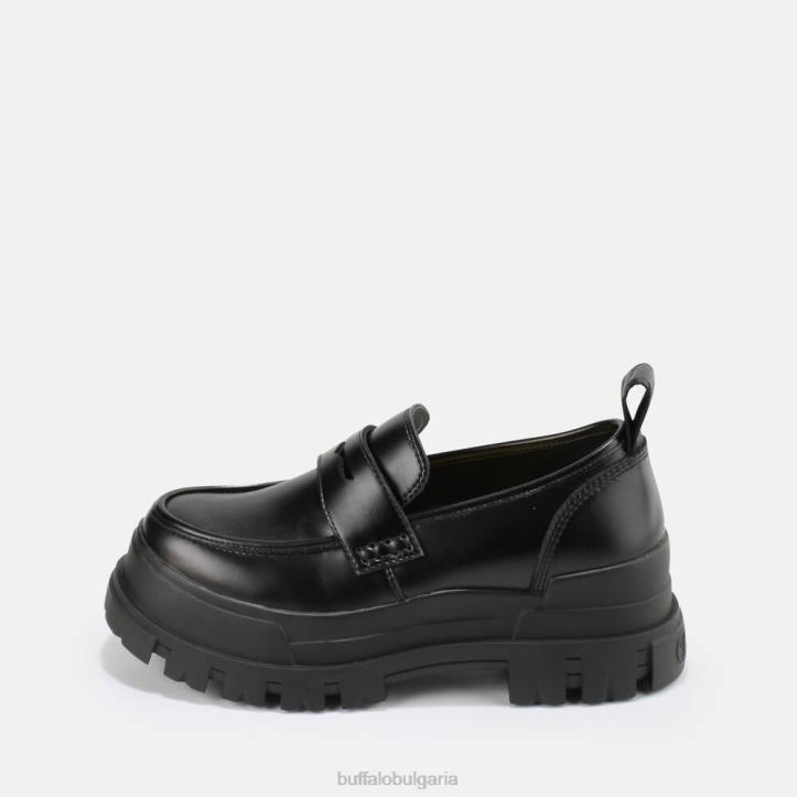 aspha loafer shoe flat vegan nappa DRV665 черен Buffalo | мокасини aspha loafer shoe flat vegan nappa DRV665 черен Buffalo | мокасини