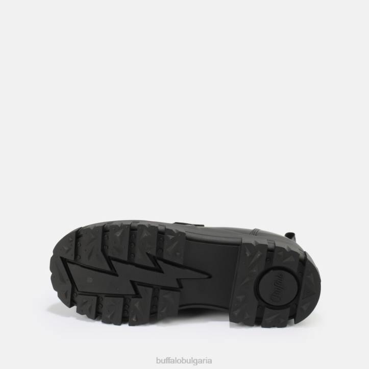 aspha loafer shoe flat vegan nappa DRV665 черен Buffalo | мокасини