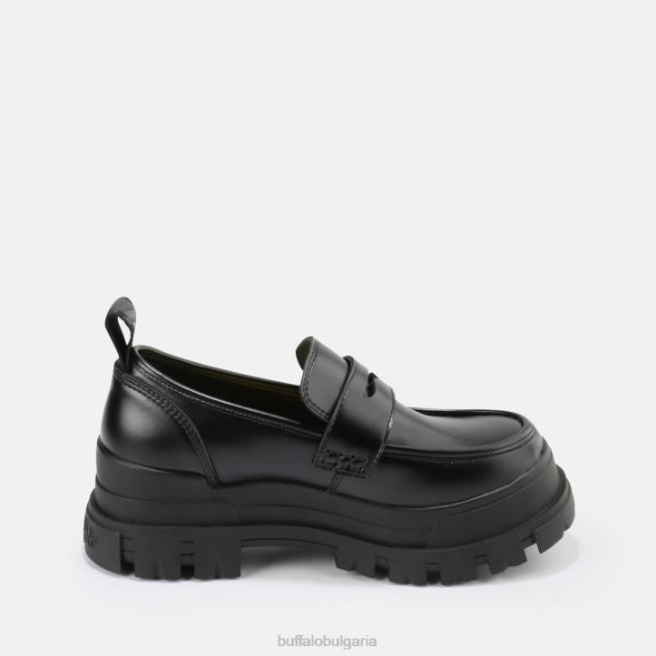 aspha loafer shoe flat vegan nappa DRV665 черен Buffalo | мокасини
