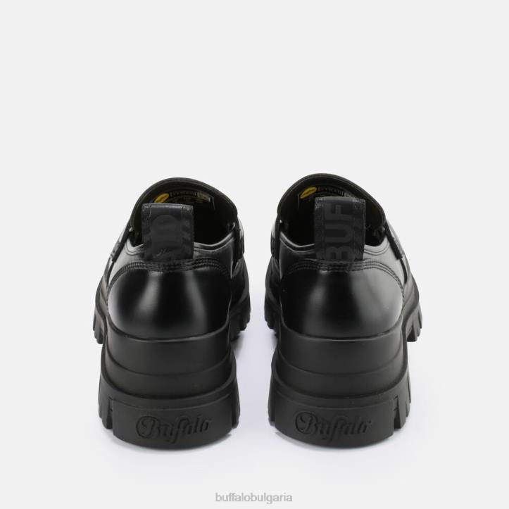 aspha loafer shoe flat vegan nappa DRV665 черен Buffalo | мокасини