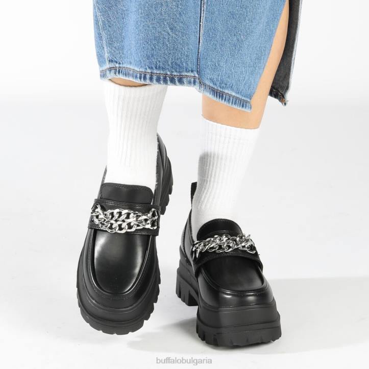 aspha loafer tc loafer vegan DRV427 черно/сребристо Buffalo | мокасини aspha loafer tc loafer vegan DRV427 черно/сребристо Buffalo | мокасини