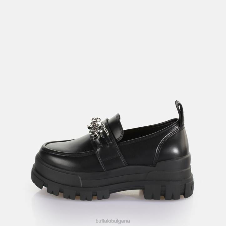 aspha loafer tc loafer vegan DRV427 черно/сребристо Buffalo | мокасини