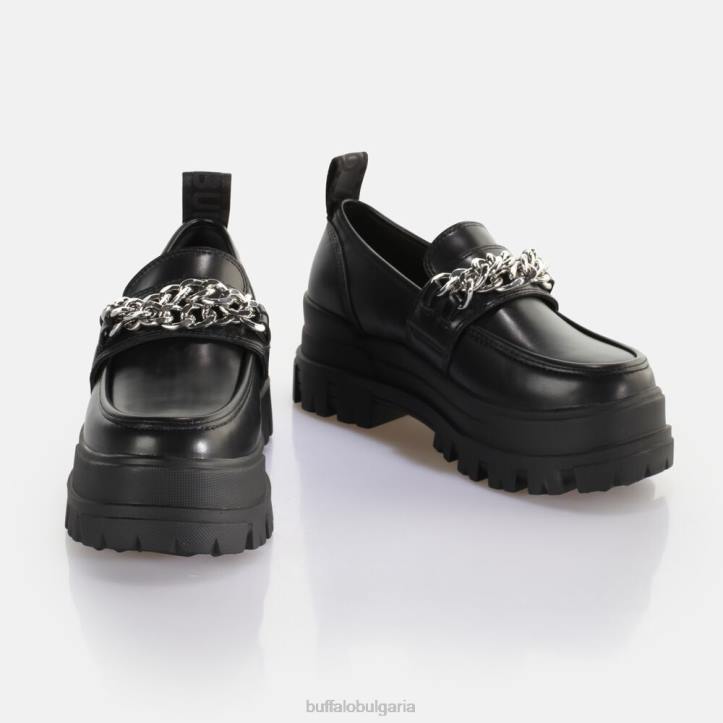 aspha loafer tc loafer vegan DRV427 черно/сребристо Buffalo | мокасини