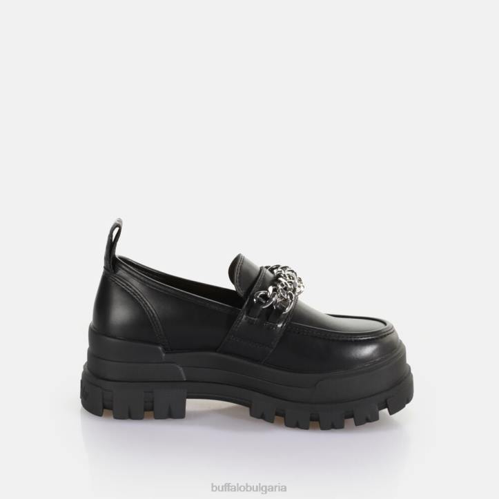 aspha loafer tc loafer vegan DRV427 черно/сребристо Buffalo | мокасини