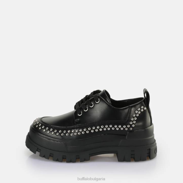 aspha pin lo loafer vegan DRV531 черен Buffalo | мокасини