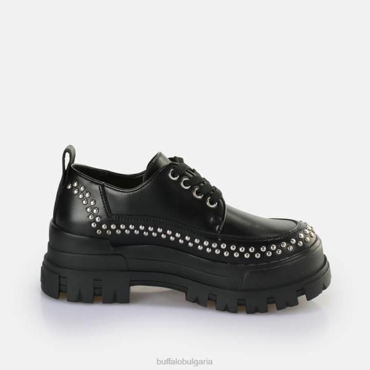 aspha pin lo loafer vegan DRV531 черен Buffalo | мокасини