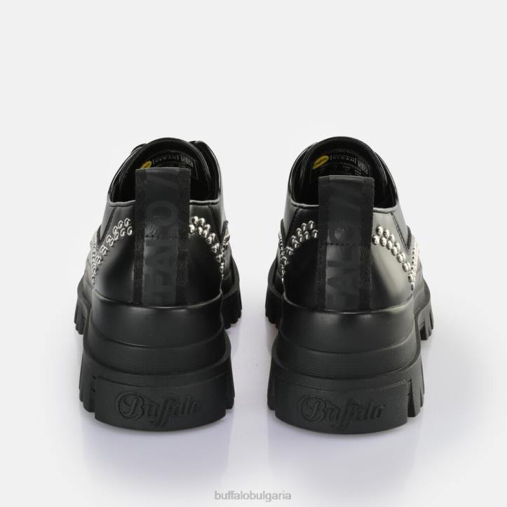 aspha pin lo loafer vegan DRV575 черен Buffalo | мокасини