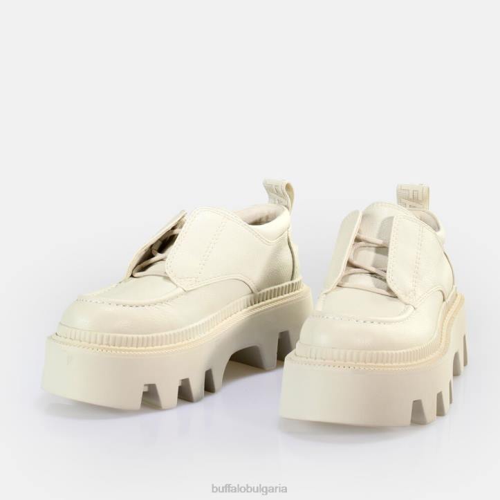 flora laceup lo loafer vegan DRV811 сметана Buffalo | мокасини