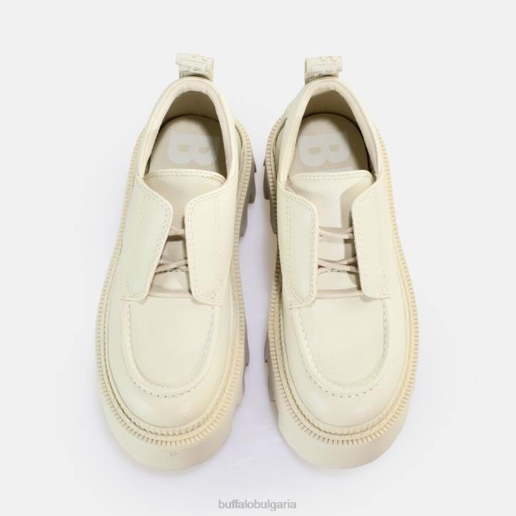 flora laceup lo loafer vegan DRV811 сметана Buffalo | мокасини
