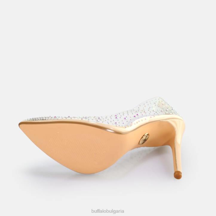 juliette diamond pump vegan DRV378 прозрачен/крем Buffalo |токчета