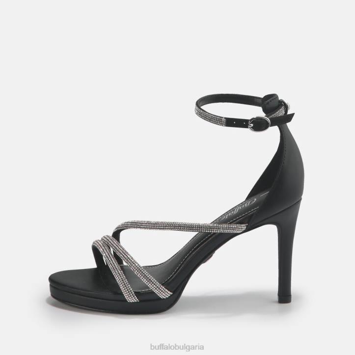 serena shine sandal vegan DRV625 черен Buffalo |сандали