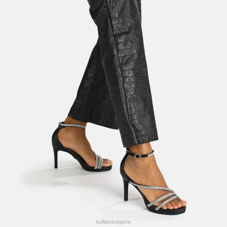 serena shine sandal vegan DRV625 черен Buffalo |сандали