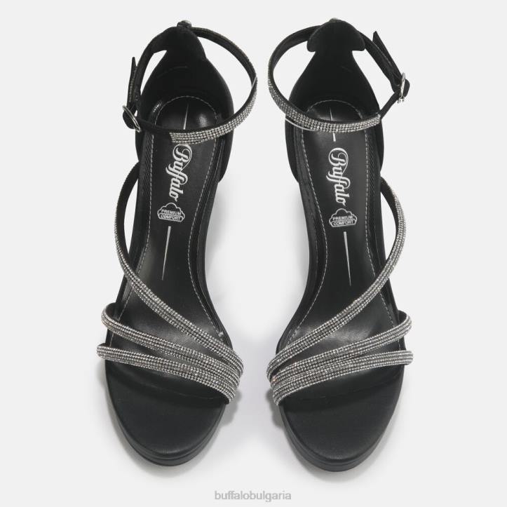 serena shine sandal vegan DRV625 черен Buffalo |сандали