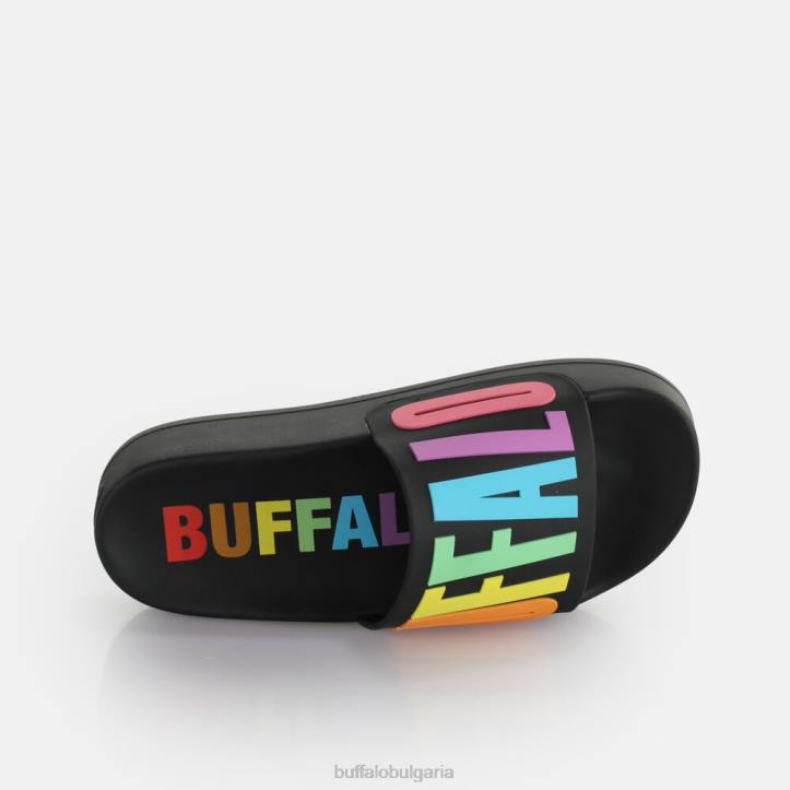 езеро смела платформа слайд веган DRV193 черен Buffalo |слайдове