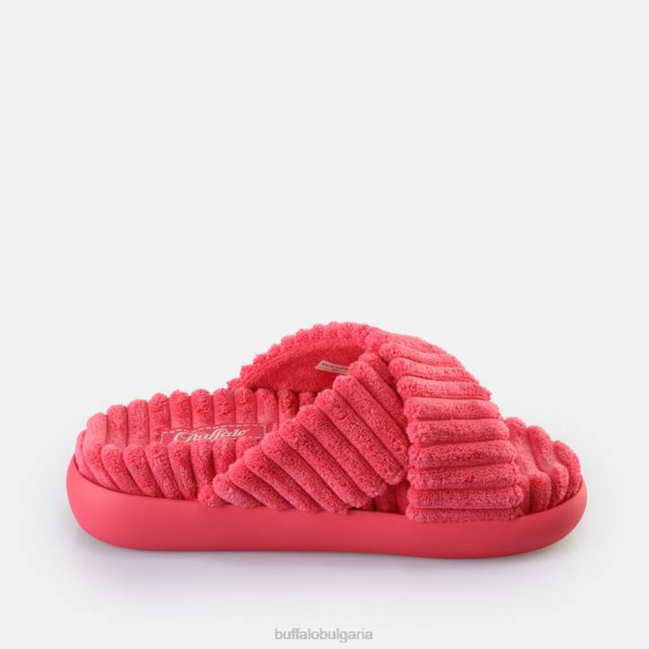 rey cross platform slide vegan DRV162 горещо розово Buffalo |слайдове