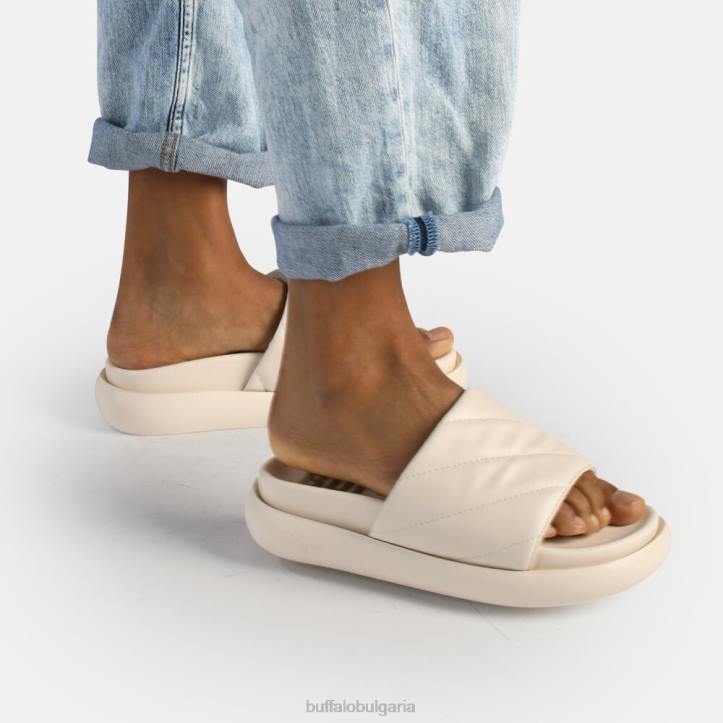 rey quilt 2 platform slide vegan DRV461 сметана Buffalo |слайдове